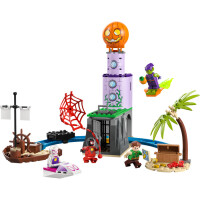 LEGO&reg; Marvel Spiderman 10790 - Spideys Team an Green Goblins Leuchtturm