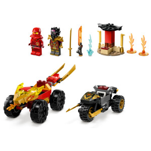 LEGO&reg; Ninjago&reg; 71789 - Verfolgungsjagd mit Kais Flitzer und Ras Motorrad