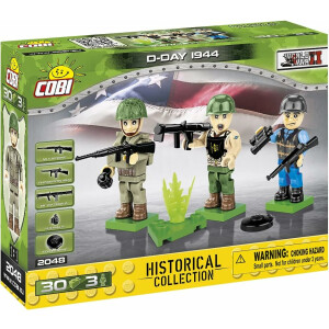 COBI 2048 - D-Day 1944 Soldaten-Figuren mit Zubeh&ouml;r
