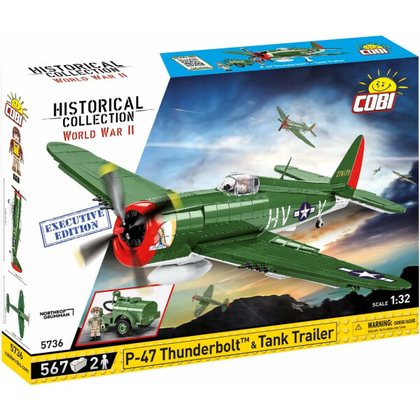 COBI 5736 - P-47 Thunderbolt & Tank Trailer - Executive Edition