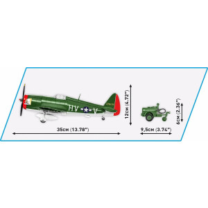 COBI 5736 - P-47 Thunderbolt &amp; Tank Trailer - Executive Edition
