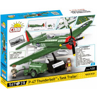 COBI 5736 - P-47 Thunderbolt &amp; Tank Trailer - Executive Edition