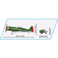 COBI 5736 - P-47 Thunderbolt &amp; Tank Trailer - Executive Edition