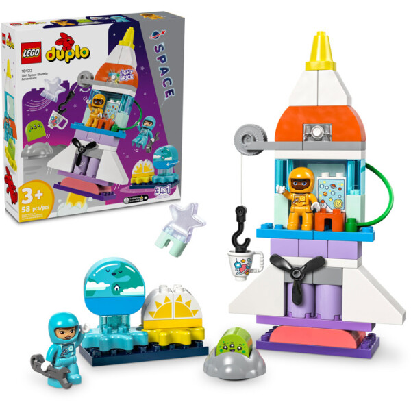 LEGO® DUPLO® 10422 - 3-in-1-Spaceshuttle für viele Abenteuer