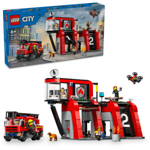 LEGO® City 60414 - Feuerwehrstation mit...