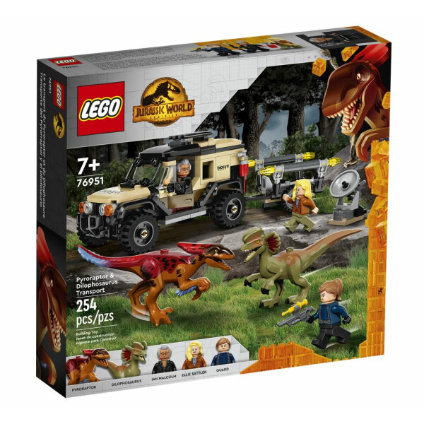 LEGO® Jurassic World™ 76951 - Pyroraptor & Dilophosaurus Transport